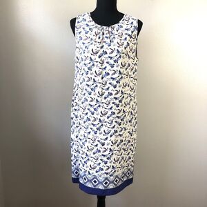 Joe Fresh Shift Dress Womens Small Bird Novelty Boho Prairie Festival Cottage